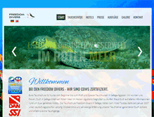 Tablet Screenshot of freedom-divers.de